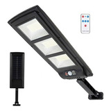 Luminária Solar 300w Poste Refletor Led Controle Remoto