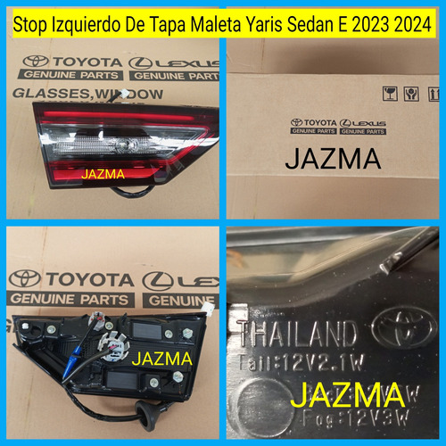 Stop Izquierdo De Tapa Maleta Yaris E 2023 2024 Original  Foto 5