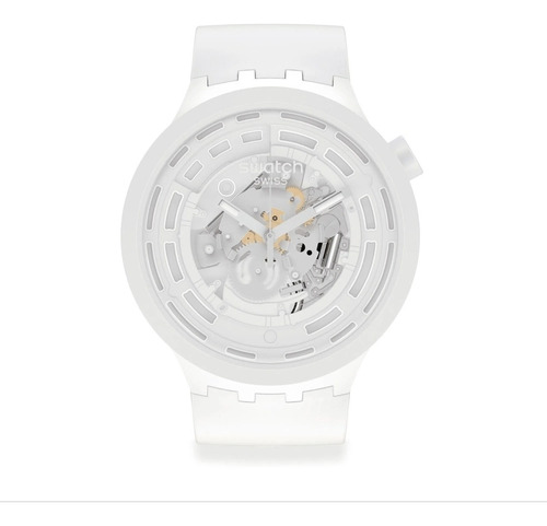 Reloj Swatch Sb03w100 C-white Bioceramic 1 Pago