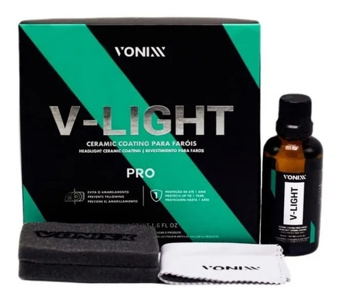 V-light Pro Ceramic Coating Vitrificador Faróis Vonixx 50ml