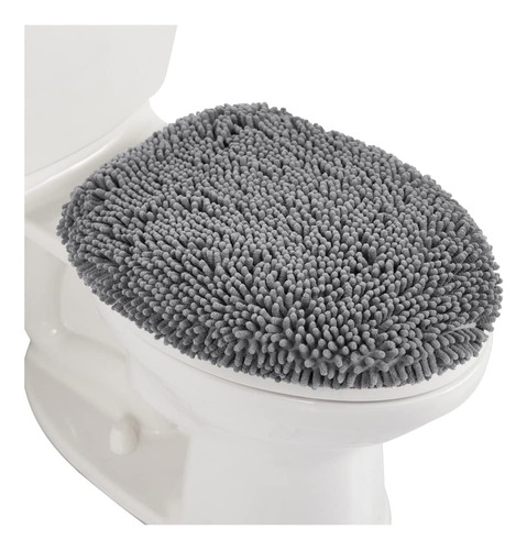  Funda Para Tapa De Inodoro De Baño, De Felpilla De 19.5 X 