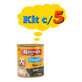 Kit Com 5 Latas  Magnus Filhote Pate Frango 280g 