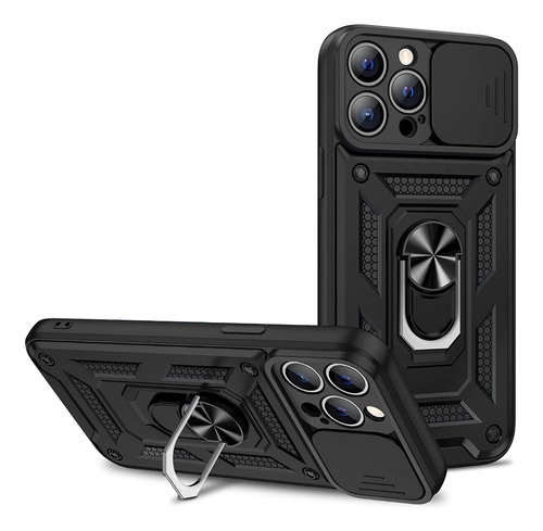 Funda Estuche Slider Con Anillo Compatible Solo Con iPhone