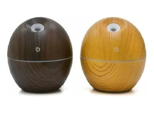 Difusor Aroma Madera Luz Led Humidificador Ambientador