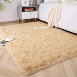 Alfombra Nórdica Beige Liso 2x2,40 Pelo Largo