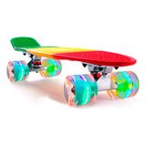 Mini Cruiser - Patineta Completa De Plastico Retro De 22 Pul