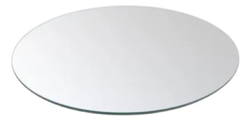 Base Deco Centro De Mesa  Espejo Plata Redondo 25 Cm