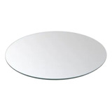 Base Deco Centro De Mesa  Espejo Plata Redondo 25 Cm