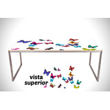 Vinilo Para Mesa Mariposas De Colores Animales Life Deco