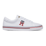 Tenis Tommy Hilfiger Blanco Dama Clasico Fw0fw04957 