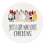 Alfombrilla De Ratón Znzd Funny Chickens Just A Girl Who Lov