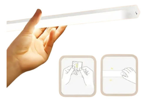 Lampara Tira Luz Led Recargable Sensor D Movimiento Portatil
