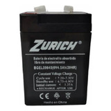Bateria De Gel Recargable Zurich 6v 4.5ah Luz Emergencia