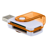 Adaptador De Cartão Memória 4 Em 1 Leitor Microsd T-flash Sd