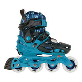 Patins Traxart Infantil X-light Com Rodas De Led - Azul L41