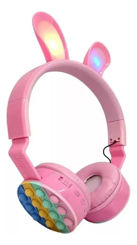 Auriculares Inalambricos Niños Vincha Orejas De Conejo Popit