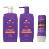 Aussie-shampoo/condicionador/mascara Smooth 779ml Pack 