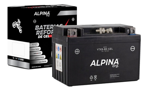 Bateria Gel Alpina Yt9a X Ytx9 Bs Dominar 400 Gw