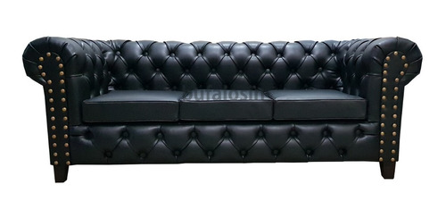 Sofa Chester Sillon Chesterfield 3 Cuerpos Fabrica Premium