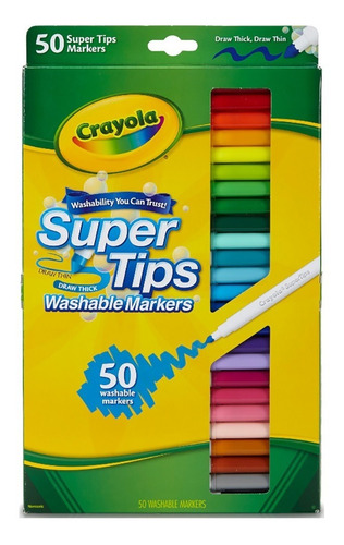 Crayola Super Tips X 50 Marcadores Envío Ya!