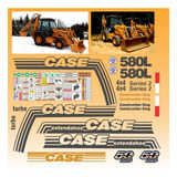 Calcomanías Case 580 L 4x4 Series 2 Con Extensión Originales