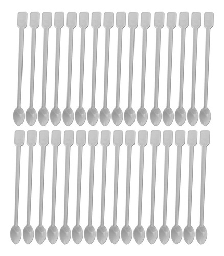 Cucharas De Cafe Pequeñas Absok Desechable , 500 Un, Blanco