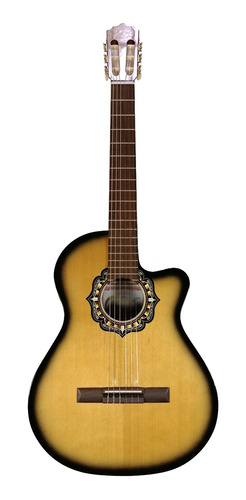 Guitarra Clasica Criolla Fonseca Modelo 39kec Eq Caja Entera