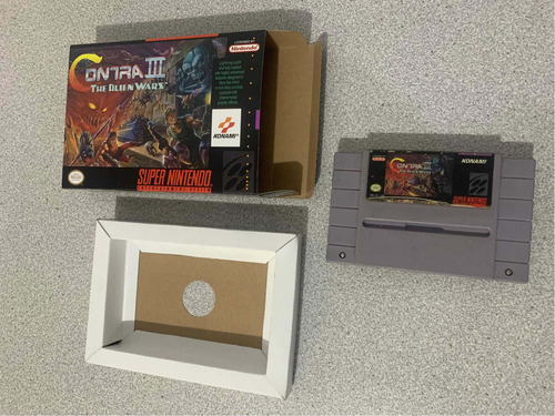 Contra 3 Juego Original + Caja Custom Super Nintendo