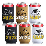 6 Fundas Cubre Latas Oculta Cerveza Y Bebidas De Graduación