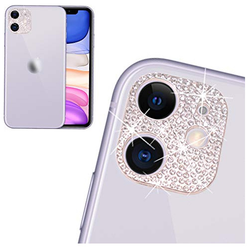 Decoraciones Trasera De Cámara iPhone 11 3d Bling Blin...