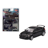 Mini Gt Honda Civic Type R Clystal Black Pearl Advan #585 Color Negro