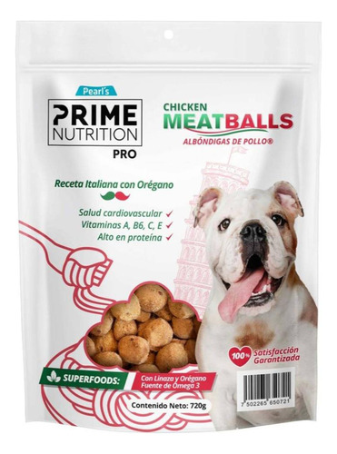 Albóndigas De Pollo Premios Para Mascotas Prime Nutrition