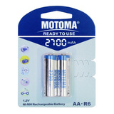 Pilas Recargables Motoma Aa 2700 Mah Caja X 24 Unidades  