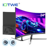 Monitor Gamer Curvo Pc Hdmi Led 100 Hz 24  Fhd Altavoces Integrados 6w Iotwe S24q