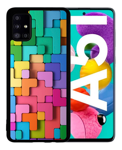 Funda Galaxy A51 Tetris De Colores Uso Rudo Tpu / Pm 
