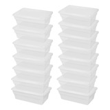 15 Cajas Plásticas Transparente Zapatera De 6.0 Lts