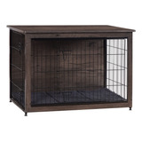 Dwanton Mueble De Jaula Para Perros Con Cojin, Caja Grande D