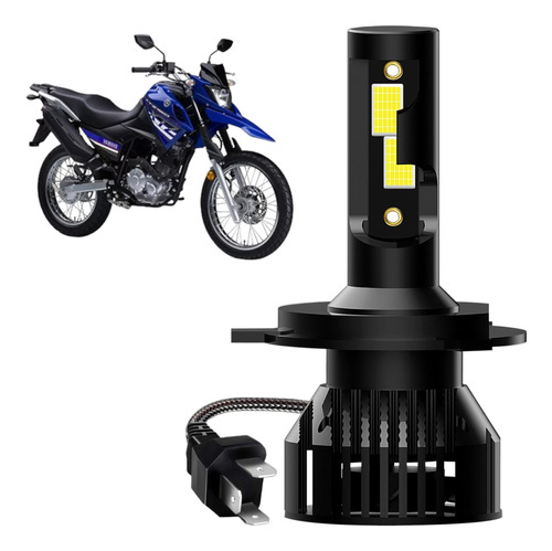 Foco Led H4 Moto Yamaha Xtz 150 11000 Lúmenes Motocicleta