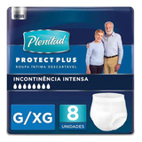 Fralda Geriátrica Plenitud Protect Plus G/xg Com 8 Unidades