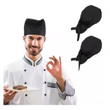 2 Pcs Gorro Cofia Para Chef Cocinero Estilo Turbante Unisex