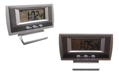 Reloj Despertador Digital Multifuncional Lcd Moderno De Mesa