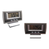 Reloj Despertador Digital Multifuncional Lcd Moderno De Mesa