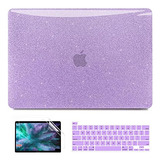 Funda Anban Para Macbook Pro 13 M2 + C/teclado Glitter Pur