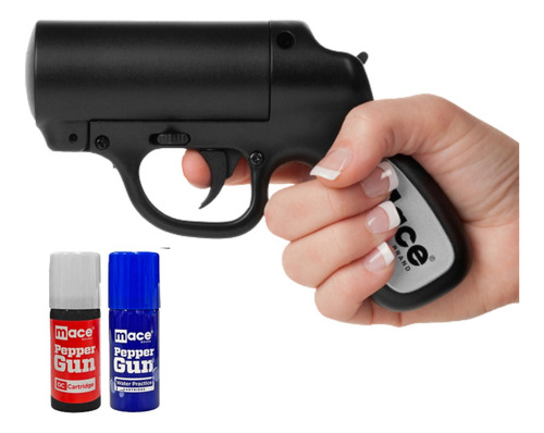 Pistola Gas Pimienta Marca Mace Pepper Gun Negra Mate Xtre C