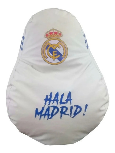 Silla Puff Sala Real Madrid Doble Costura Calidad