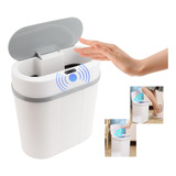 Cubo De Basura Automático Sensor Gran Volumen Blanco 16l