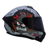 Casco Moto Spartan Draken Certificado Ece2205 Mate