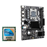 Kit Placa Mãe X58m Lga 1366 Ddr3 C/ Xeon X5650 6/12 Cores