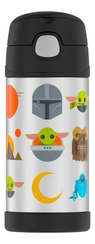 Botella Térmica Infantil. Thermos Funtainer. The Mandalorian