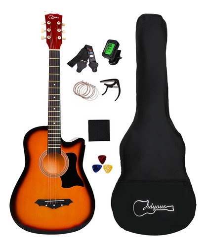 Kit De Guitarra Acústica Para 38 Pulgadas Y Accesorios